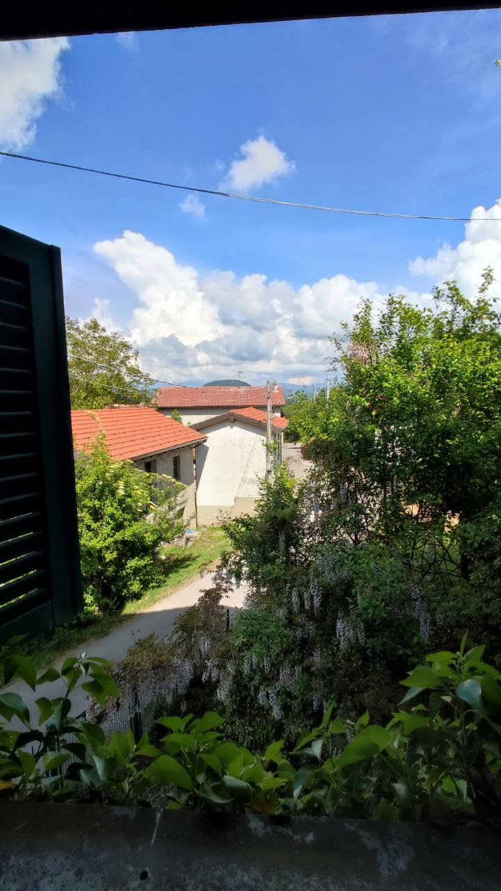 Vista dalla camera 4 al primo piano casa Banchetta Ronco Scrivia